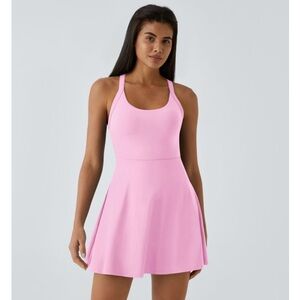 Halara backless twisted flare active dress